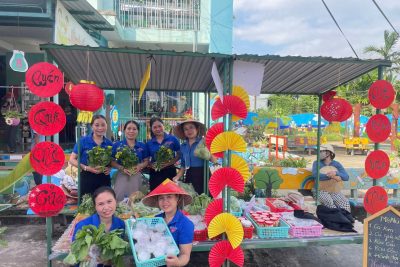 HOẠT ĐỘNG VUI HỘI CHỢ XUÂN TRƯỜNG MẦM NON BÌNH MINH